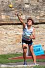 Heptathlon shot putt, 2025 EAP International Combined Events, Hexham, Northumberland.  Photo: David T. Hewitson/Sports for All Pics